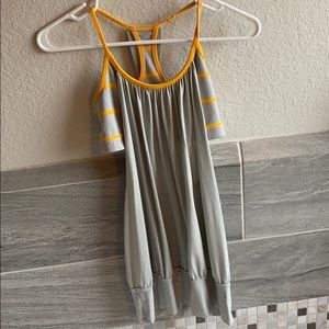 Work out tank top with built in sports bra